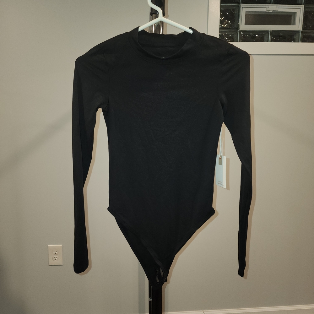Good American Black Bodysuit Size 1 Small